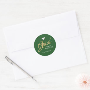 Adesivo Formando Graduação Verde de Script Moderno