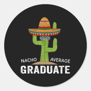 Adesivo Formando Médio Humor-Meme Nacho de Graduação Hilár