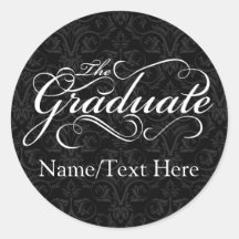 Formando Personalizado, Graduação Negra Elegante