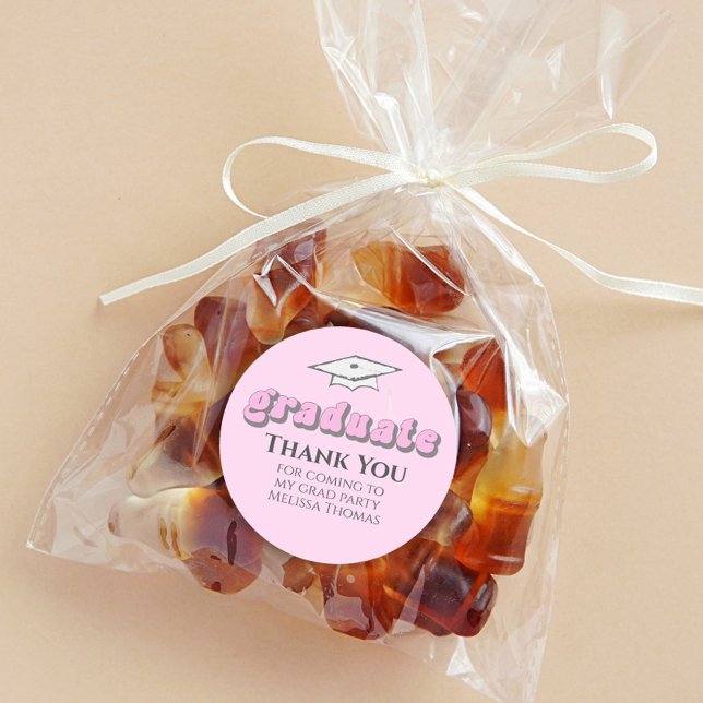 Adesivo Formando Rosa Graduação Típica Retroativa Simples (Criador carregado)