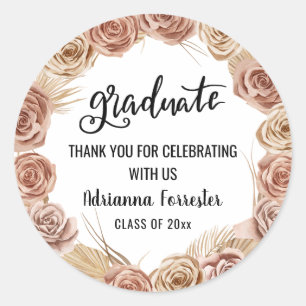 Adesivo Formando Script Boho Rosas Wreath