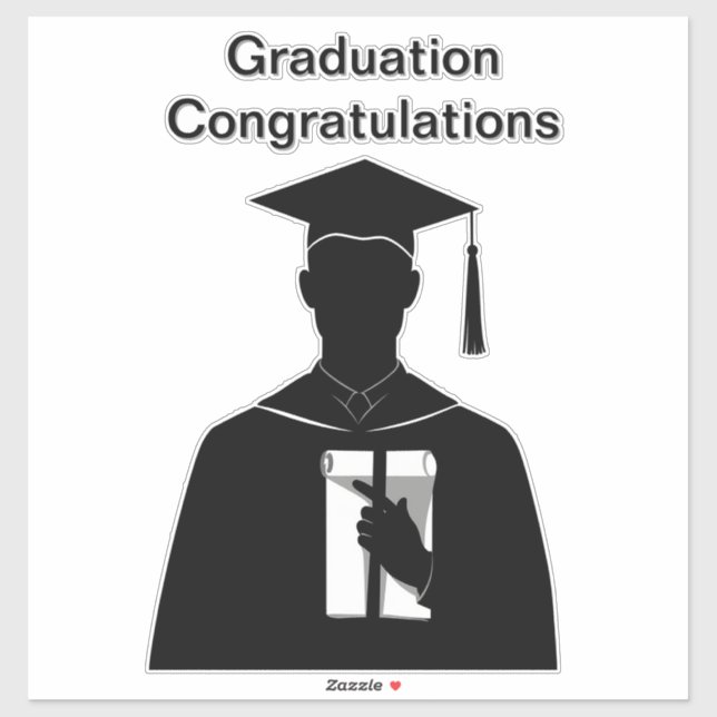 Adesivo Formando titular de um diploma (Folha)