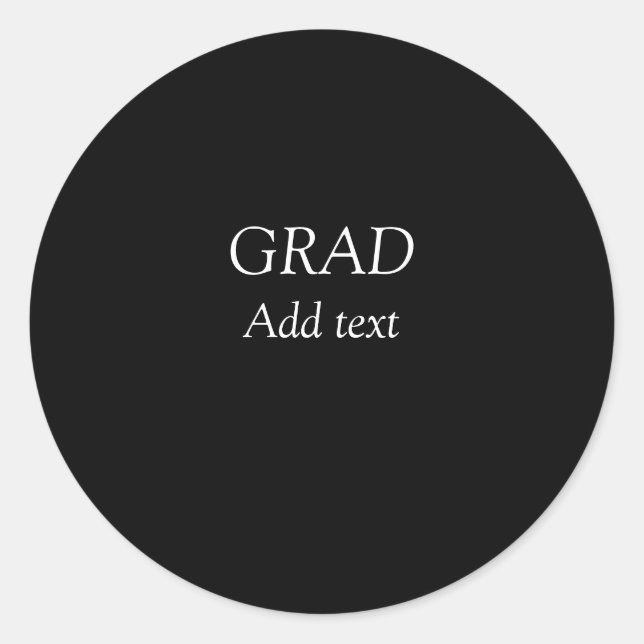 Adesivo Formando uma formatura simples e mínima elegante e (Frente)