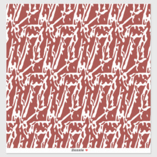 Adesivo Formas de abstrato vermelho e laranja se misturam