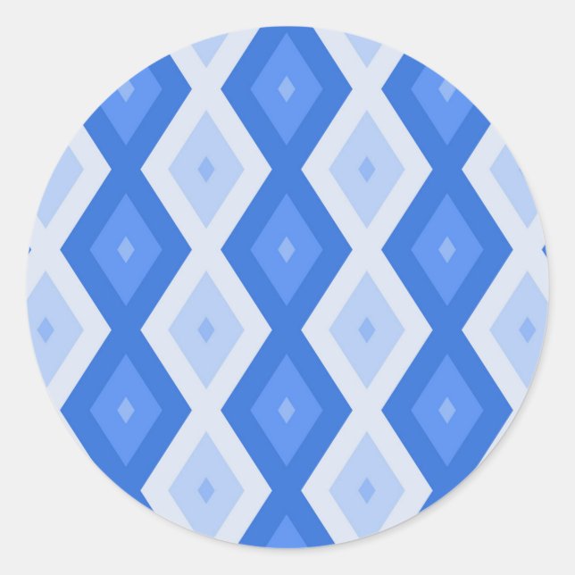 Adesivo Formas de diamante azul (Frente)