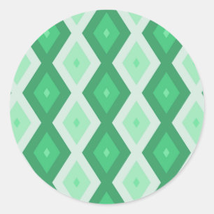 Adesivo Formas de diamante verde