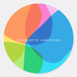 Adesivo Formas Geométricas Modernas Coloridas e Bonitas P