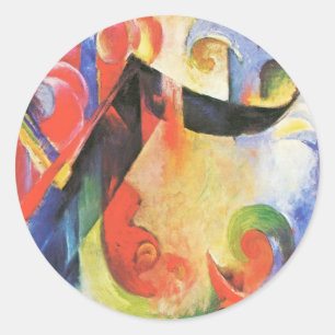 Adesivo Formas Quebradas por Franz Marc, Arte Abstrato Vin