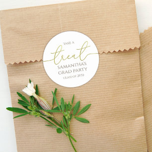 Adesivo Formatação Dourada Caligrafia Script Simples Trata