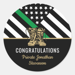 Adesivo Formatação Militar Thin Green Line Flag