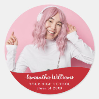 Adesivo Formatura 2 Foto Script Yay Grad Personalizado