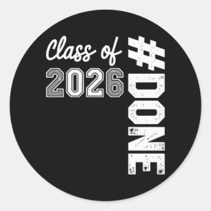 Adesivo Formatura da Turma de 2026 Graduação 26 Graduado O