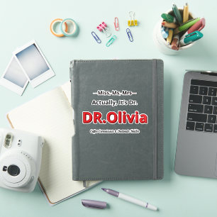 Adesivo Formatura de Mãe com PhD Doutorado Engraçado Meta