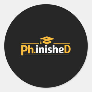 Adesivo Formatura de PhD Engraçada 2026 PhD Concluído