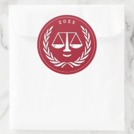 Adesivo Formatura na Faculdade de Direito de Advogado 2026