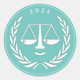 Adesivo Formatura na Faculdade de Direito de Advogado 2026