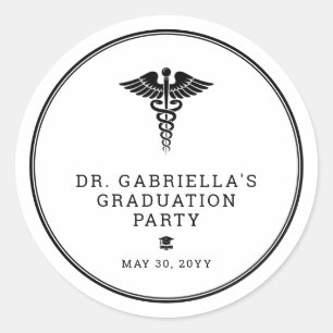 Adesivo Formatura personalizada de médico de escola de med