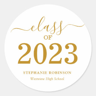 Adesivo Formatura Roteiro Dourado 2023