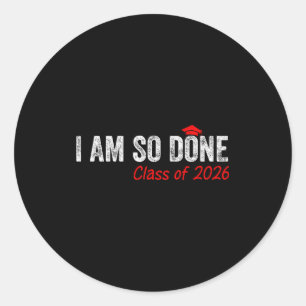 Adesivo Formatura turma de 2026 graduado senior 2026