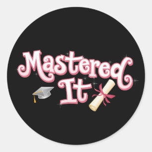 Adesivo Formou-se Graduação Mestrado Graduado