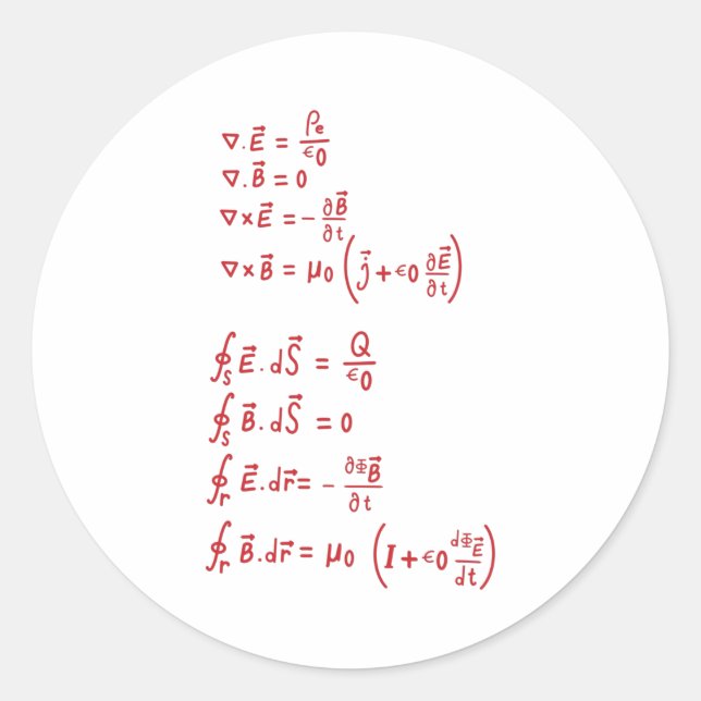 Adesivo Fórmula de Física (Frente)