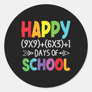 Adesivo Fórmula De Matemática 100 Dias De Escola Oferece P