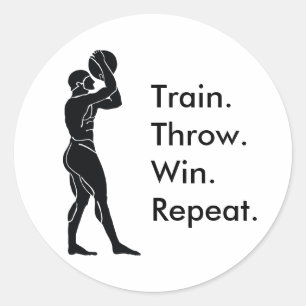 Adesivo Fórmula Grego - Atleta vencedora de basquete