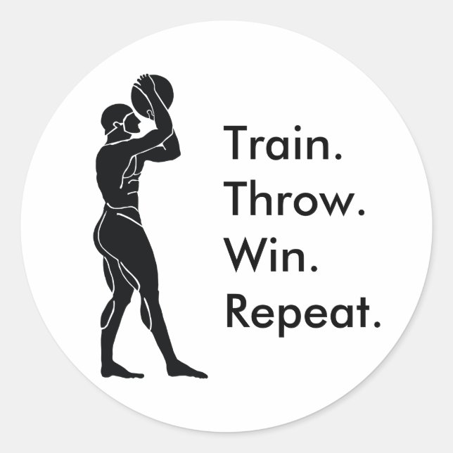 Adesivo Fórmula Grego - Atleta vencedora de basquete (Frente)