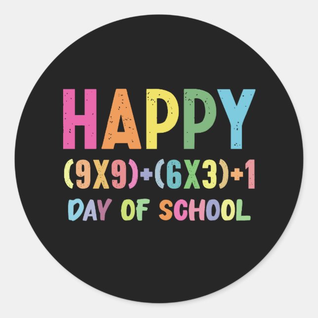 Adesivo Fórmula Matemática 100 Dias De Escola Professor De (Frente)