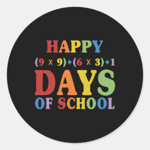 Adesivo Fórmula Matemática 100 Dias De Professora Engraçad