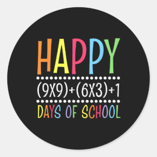 Adesivo Fórmula Matemática Feliz 100 Dias De Matemática En