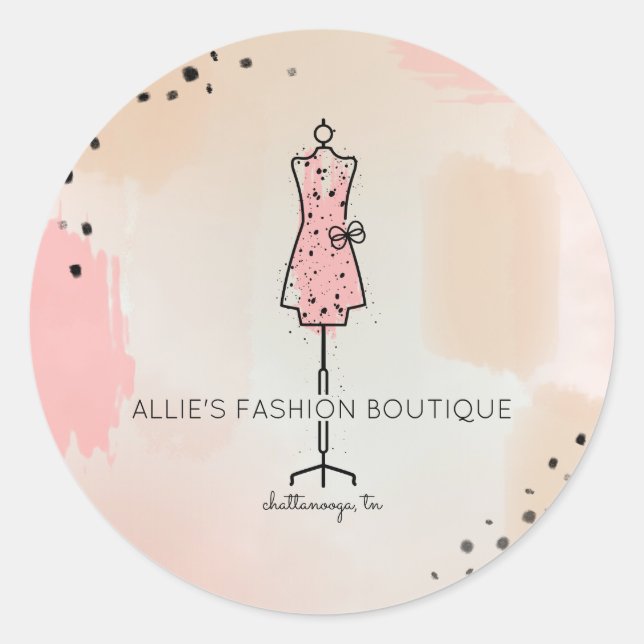 Adesivo Formulário de vestir Linha Desenho Moda comercial  (Frente)