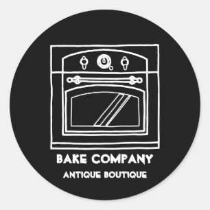 Adesivo Forno Vintage Preto