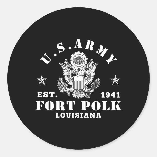 Adesivo Fort Polk Louisiana Tigerland (Frente)