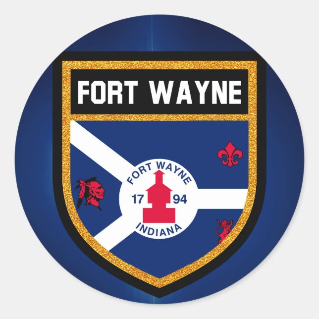 Adesivo Fort Wayne Flag (Frente)