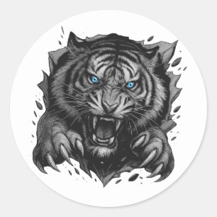 Adesivo Fortalecimento do Tigre Fierce: Negrito e Selvagem
