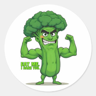 Adesivo Forte Veggies Club-Flexível Brócolis Funny Cartoon