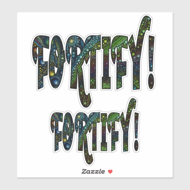 Adesivo Fortifique-se! (Folha)