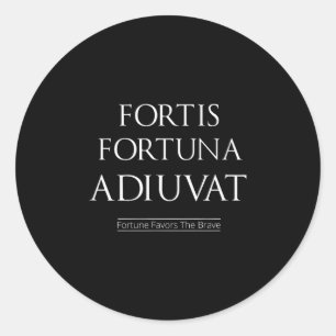 Adesivo Fortis Fortuna Adiuvat Fortune Favorece A Coragem
