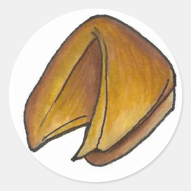 Adesivo Fortune Cookie Chinês Restaurant Cookies Foodie (Frente)