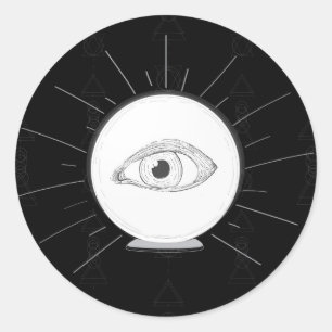 Adesivo Fortune Teller Eye Seer Esoteric Crystal Ball