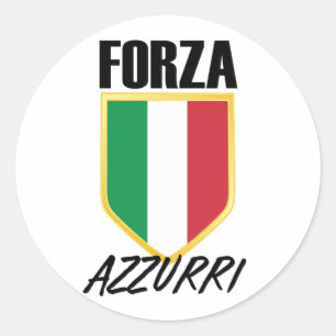 Adesivo Forza Azzurri Itália Flag Soccer