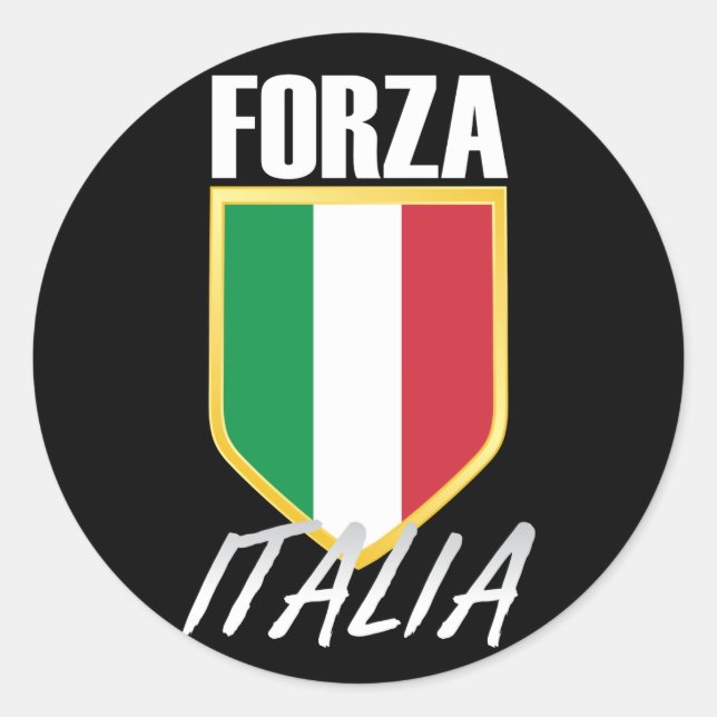 Adesivo Forza Italia Flag Soccer (Frente)
