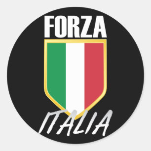 Adesivo Forza Italia Flag Soccer