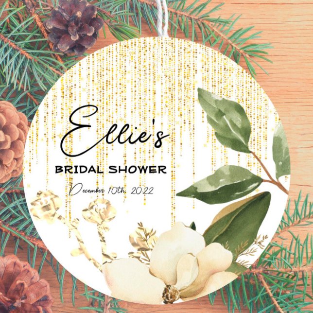 Adesivo Fosco Winter - Dourado - Multi-use Favor Sticker (Criador carregado)