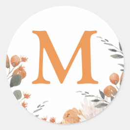 Adesivo Fósforo de Envelope de Casamento Inicial de Waterc