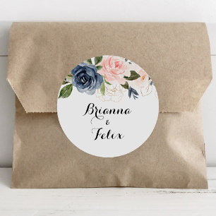 Adesivo Fósseis de Envelope Floral Elegante Winter