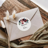 Fósseis de Envelope Floral Marinho Rosa-Brilhante