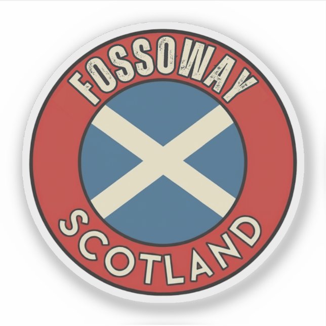 Adesivo Fossoway, Escócia (Frente)