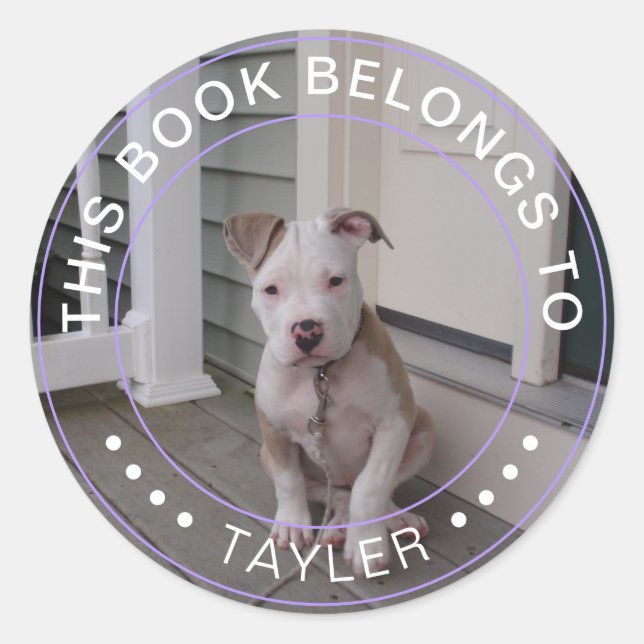 Adesivo Foto A Que Este Livro Pertence (Frente)